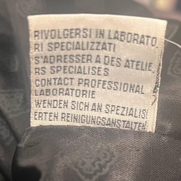 A Norma Di Legge Black Leather Moto Blazer Jacket - Picture 10 of 12